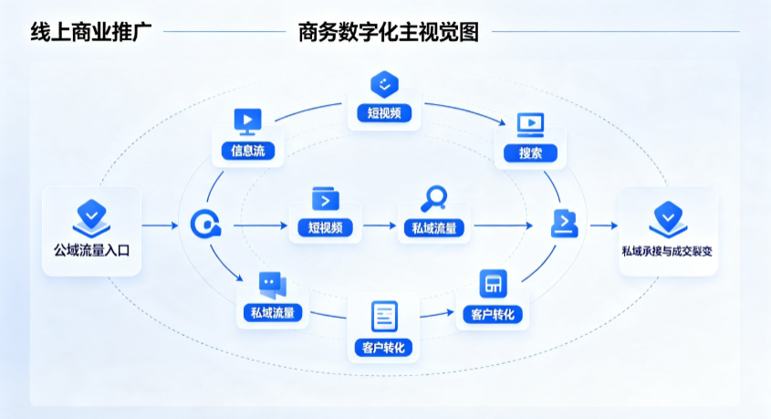什邡市线上商业推广怎么做？全域流量闭环搭建与低成本转化实战指南